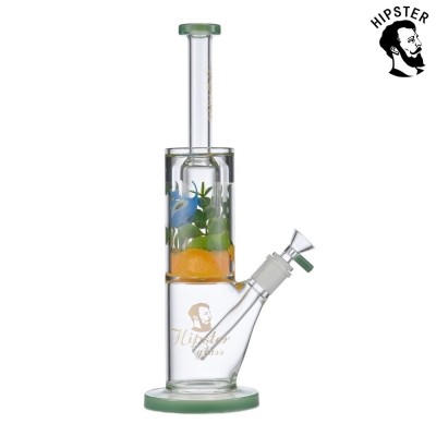 WATER PIPE TROPIC LEAF DUAL PERC BONG WP25037 1CT